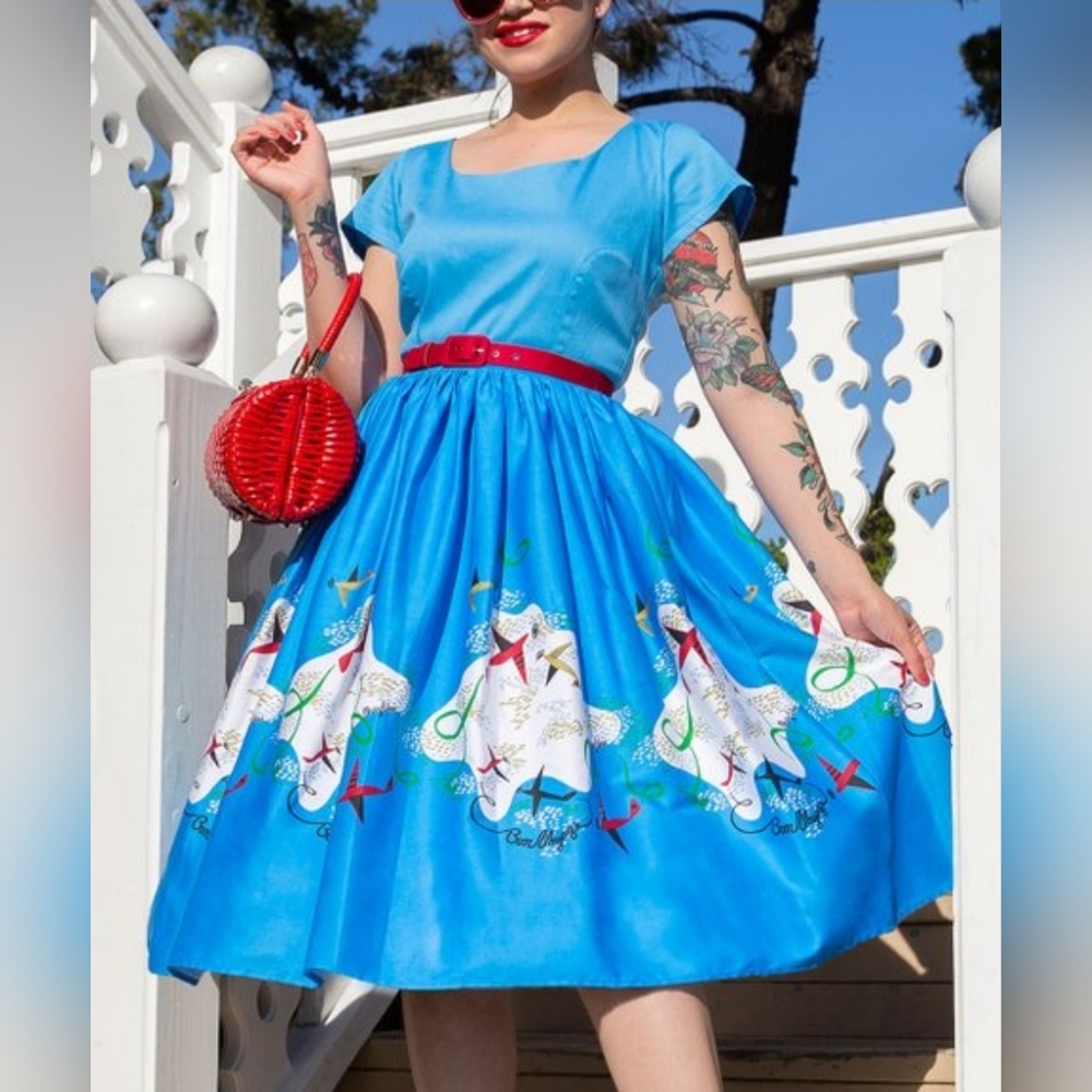 Mary Blair by Pinup Couture Bon Voyage  Planes dress